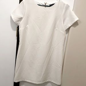 Lulus white shift dress